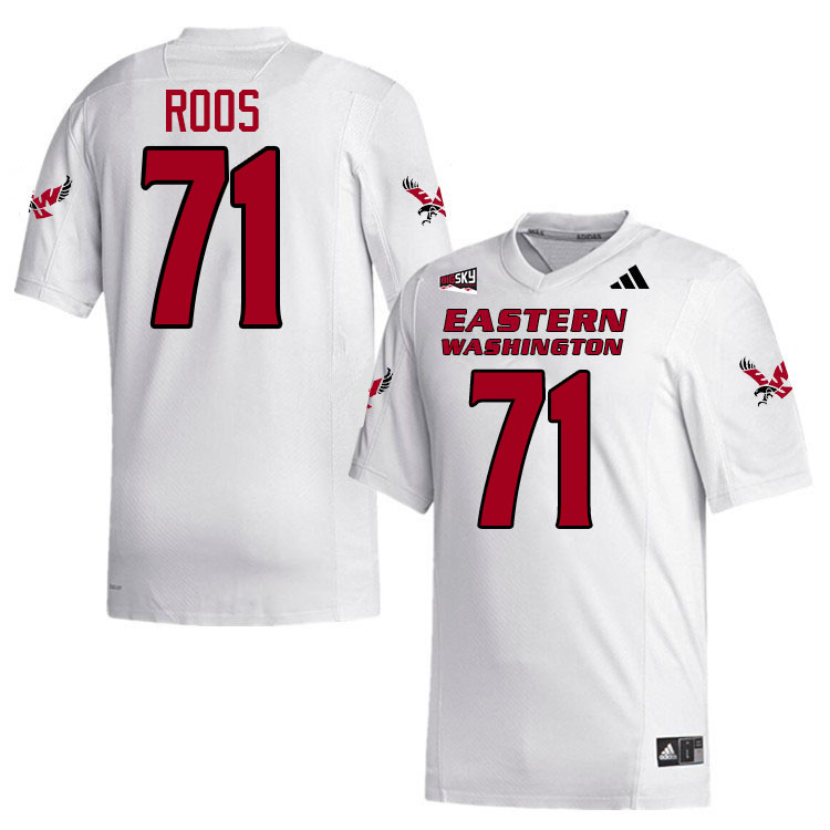 Eastern Washington Eagles #71 Michael Roos College Football Jerseys,Uniforms Stitched-White